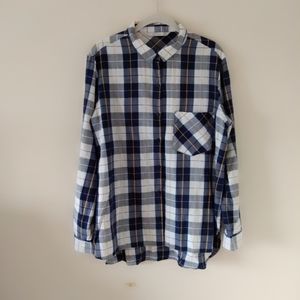 Zara plaid tunic top